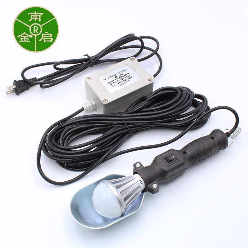 自带变压器输入220V输出12V低压LED手提修理工作行灯维修灯超亮