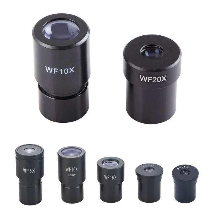 显微镜广角目镜WF5X/wf10X/WF16X/WF20X/wf25X接口23.2mm大视野