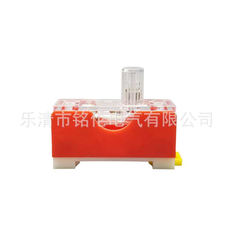 正熔FS-10 6*30mm玻璃管保险丝管底座FS-101导轨保险丝座10A带灯