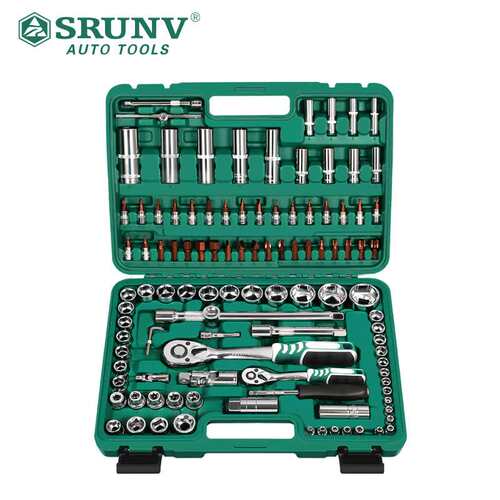 工厂直销汽修工具108件套108PCS工具组合绿盒72齿