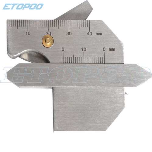 HUOTO 0-45度 不锈钢整体 HJC40B 迷你 焊缝检验尺 焊缝规