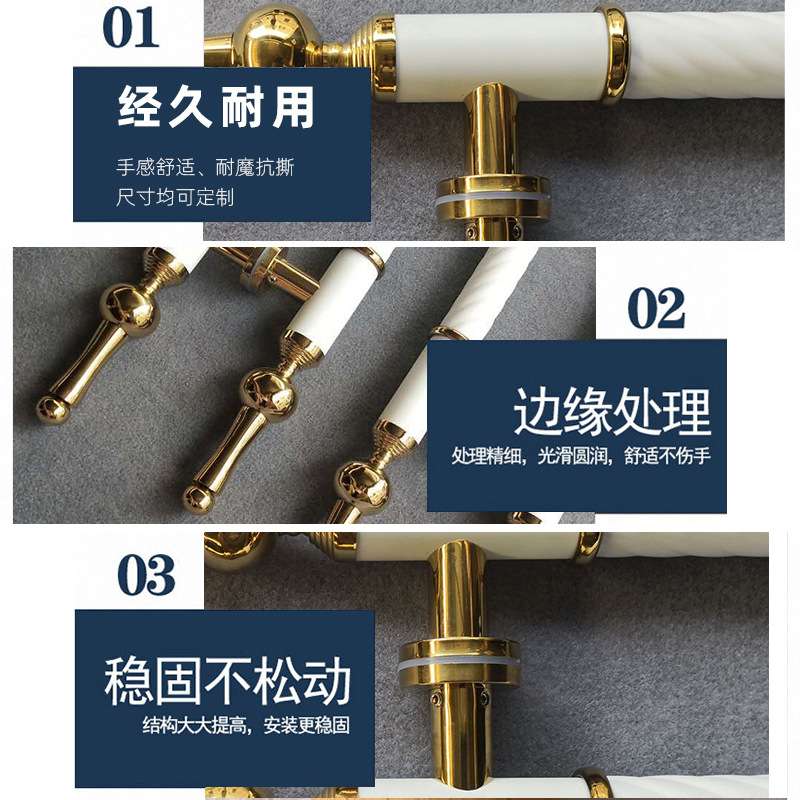 厂家 欧式风格门把手豪华酒店民宿门扶手不锈钢把手玻璃门拉手