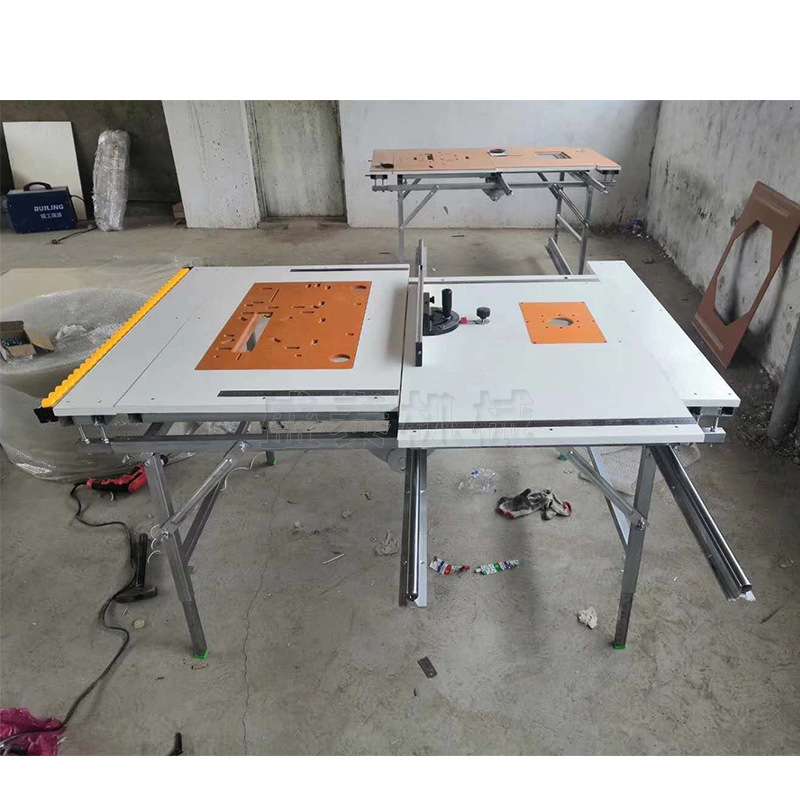 木板锯切下料机 装修施工用台式锯床 建筑装潢木工推台锯