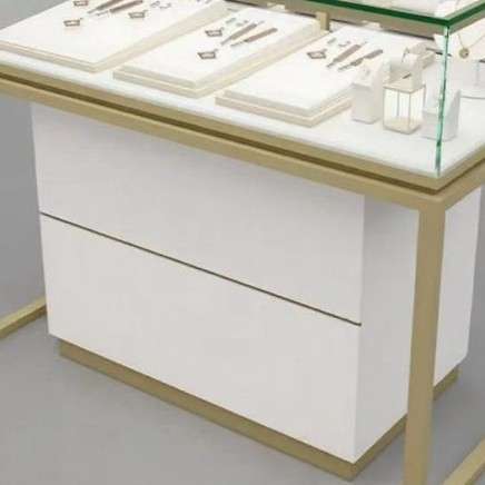 珠宝展示柜金银首饰展示柜带灯黄金饰品玻璃柜翡翠陈列柜