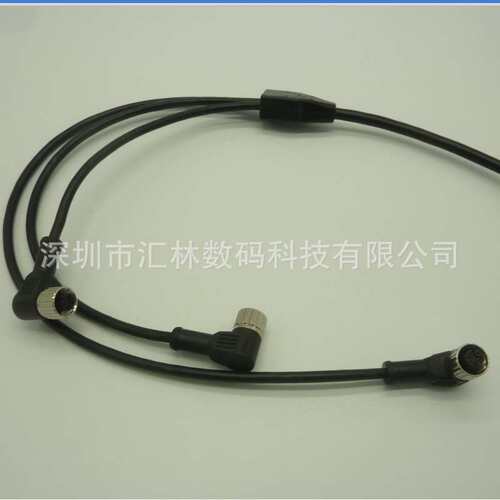 供应一出3插头防水连接器注塑成型开孔尺寸M12-工厂直供