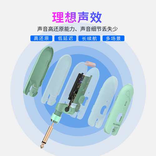 DOUBLE德博W3电吉他无线接收发射器贝斯吹管乐器音频线传输收发器