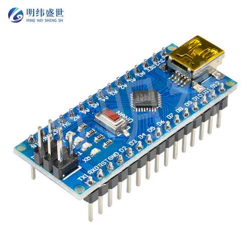 CH340版NANO V3.0 ATMEGA328P-MU小芯片版mini接口 焊接不配线