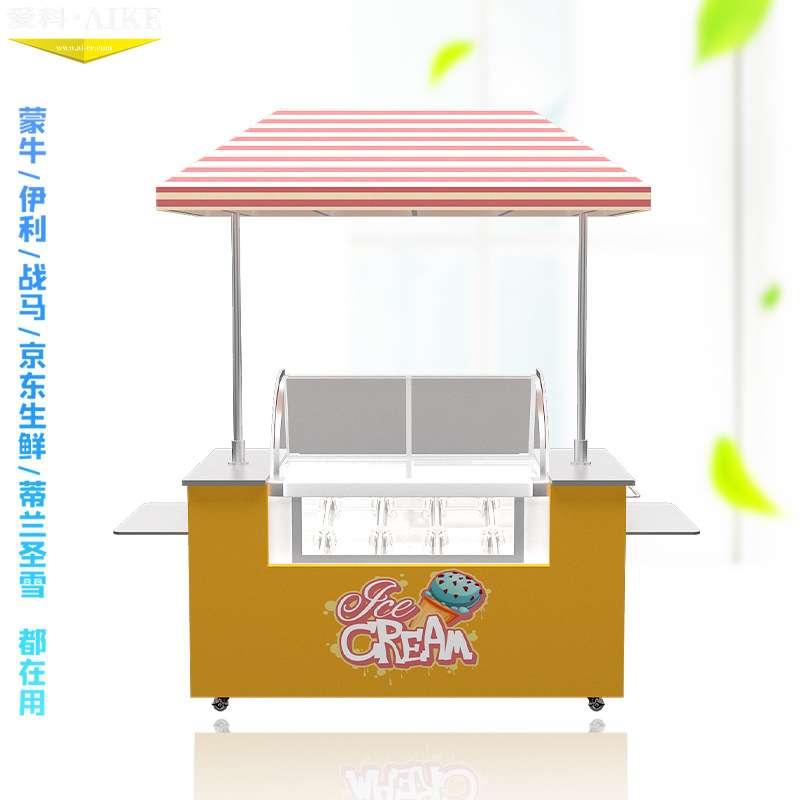 冰淇淋手推花车甜品小吃饮品售卖雪糕冰棒餐饮流动摊位车多种样式