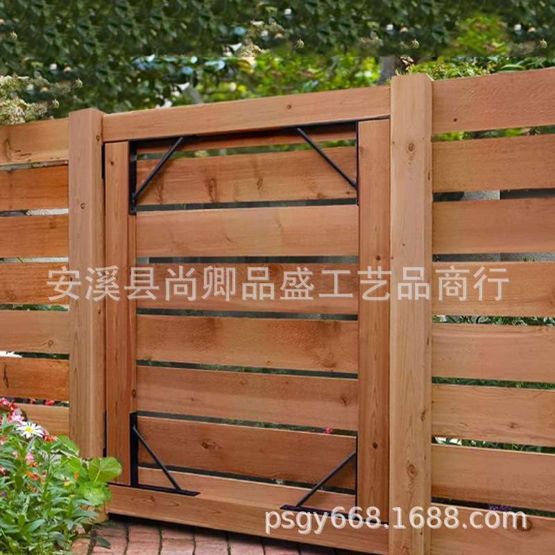 跨境新款门角支撑架篱笆栅栏木门防下垂门框架金属护栏支撑架加厚