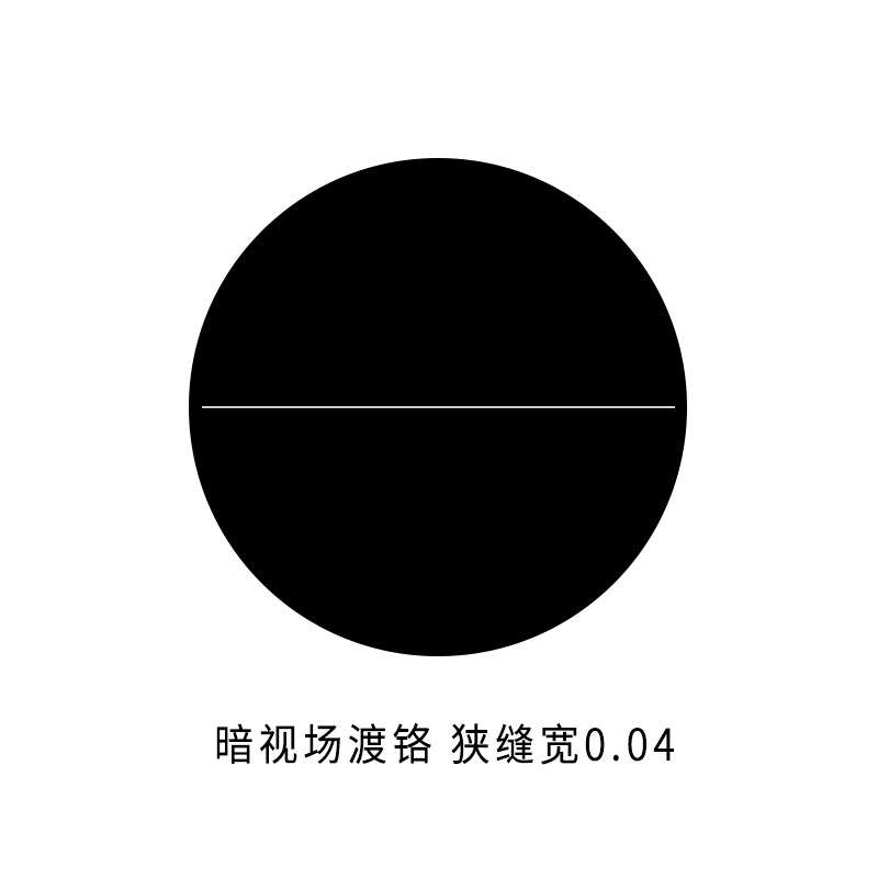 负片测微尺十字狭缝分划板玻璃暗视场明线透光0.01显微镜目镜实验