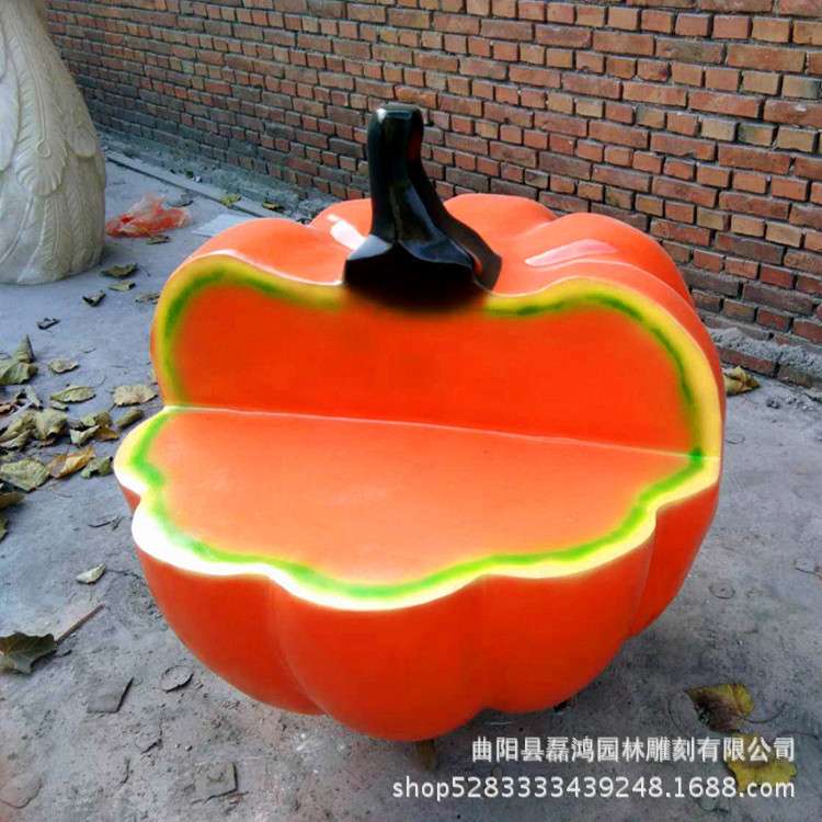 仿真果蔬座椅雕塑玻璃钢树脂模型园林景观雕塑摆件