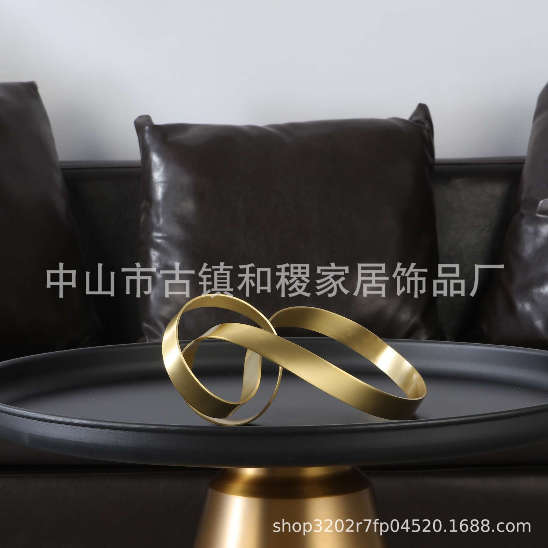 意式轻奢设计师款室内铜摆件样板房间客厅玄关软装陈设饰品工艺品
