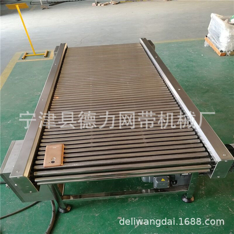 动力滚筒生产流水线自动辊筒输送线小型传送带卸货输送机