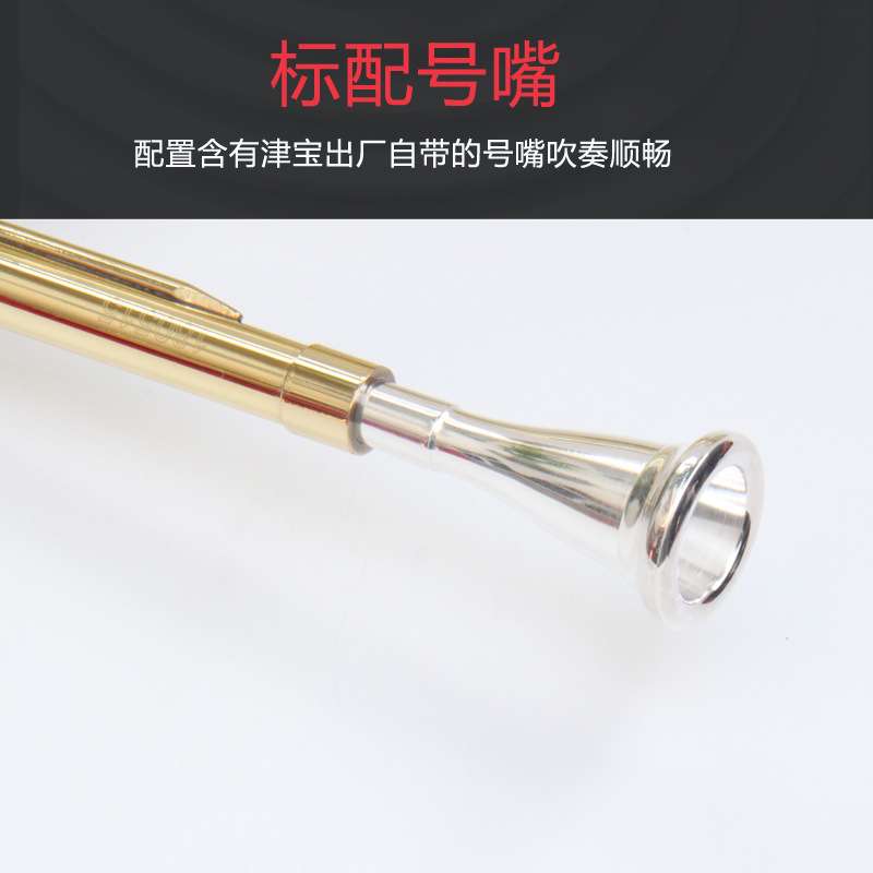 津宝JBFH-710圆号乐器漆金F调法国号三键单排西洋管乐乐队大