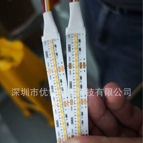 新品2216双色温灯带528灯/M 24V 12mm 2700-6500k Ra95高显指灯带