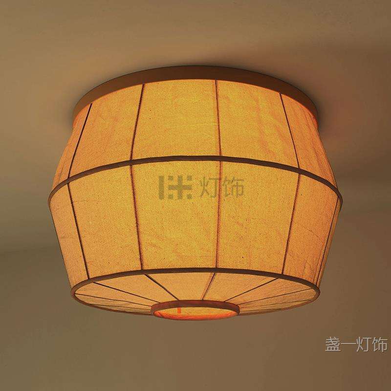北欧创意简约客厅卧室布艺吸顶灯儿童房彩色书房样板间装饰氛围灯
