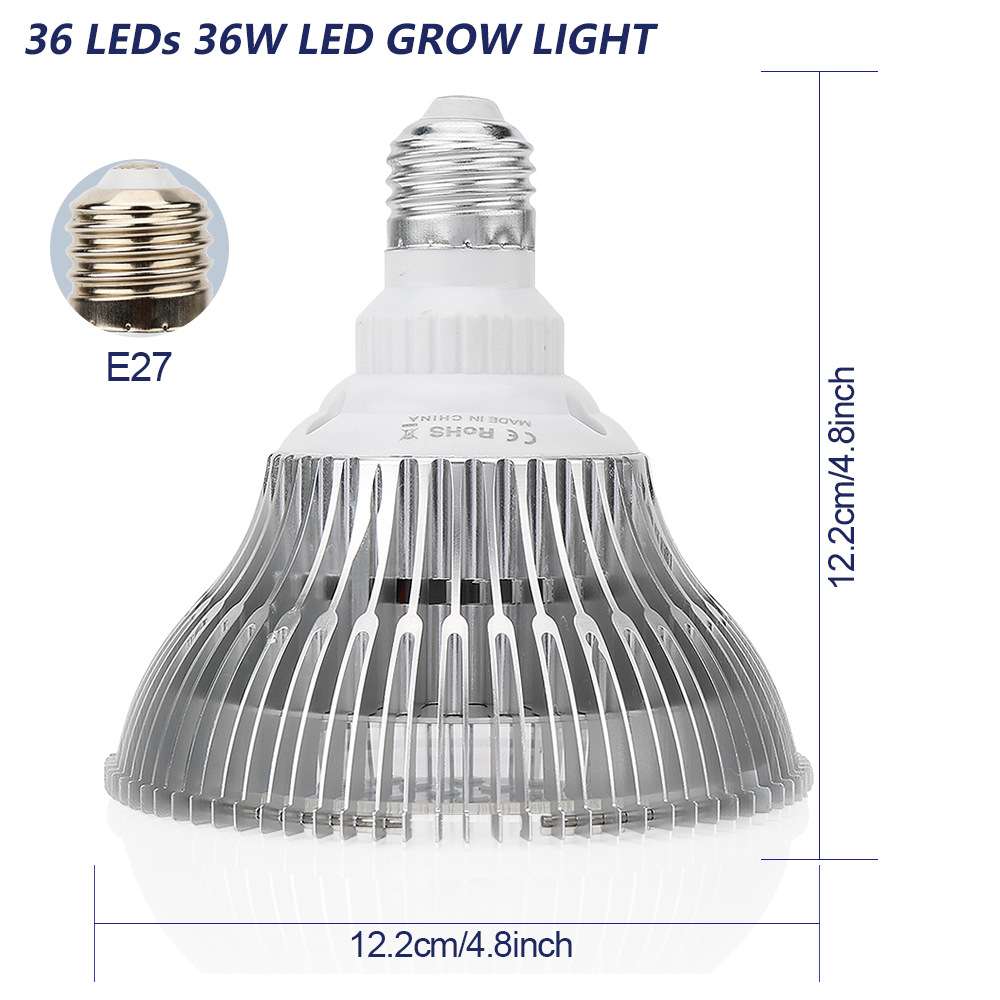 厂家直销 新款36株LED植物灯 盆栽水培有机果蔬多肉植物补光灯