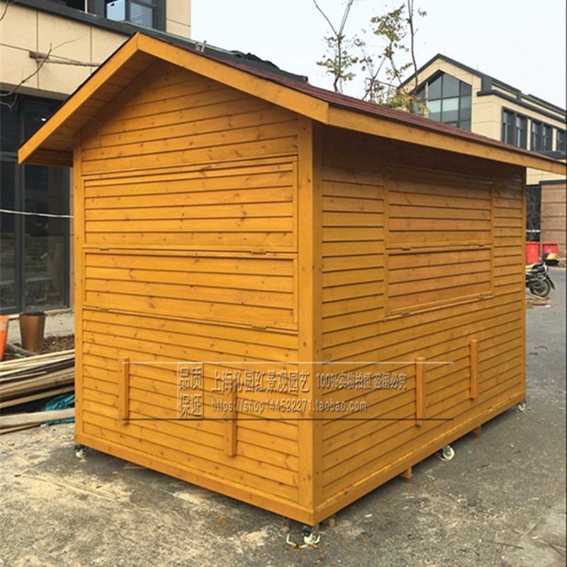 特惠风景区售货亭广场售卖车防腐木移动小吃木屋户外奶茶屋庭院岗