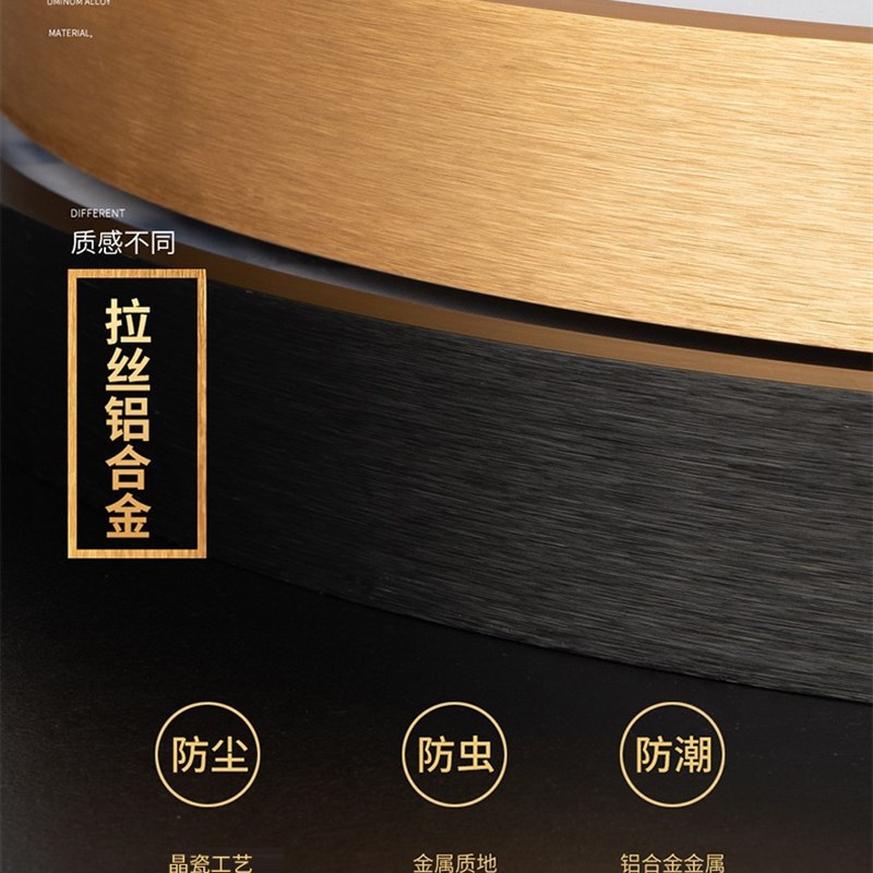 轻奢新中式荷韵壁挂画背景墙古风荷花晶瓷画玄关墙圆形莲花装饰画