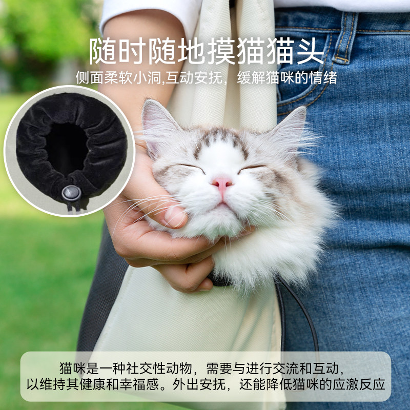 猫包外出便携单肩包斜挎帆布包小猫包猫咪袋子小型犬狗狗宠物用品