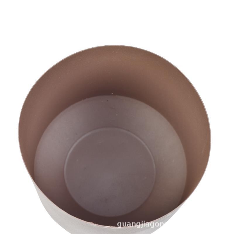 北欧花盆铁艺金属圆形花架阳台室内绿植盆栽落地金色花架子铁架