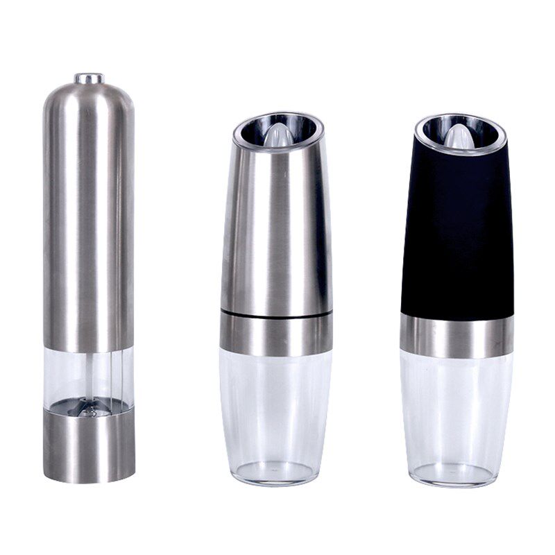 胡椒研磨器 家用电动现磨花椒粉器瓶碎磨研白黑颗粒牛排盐厨房用