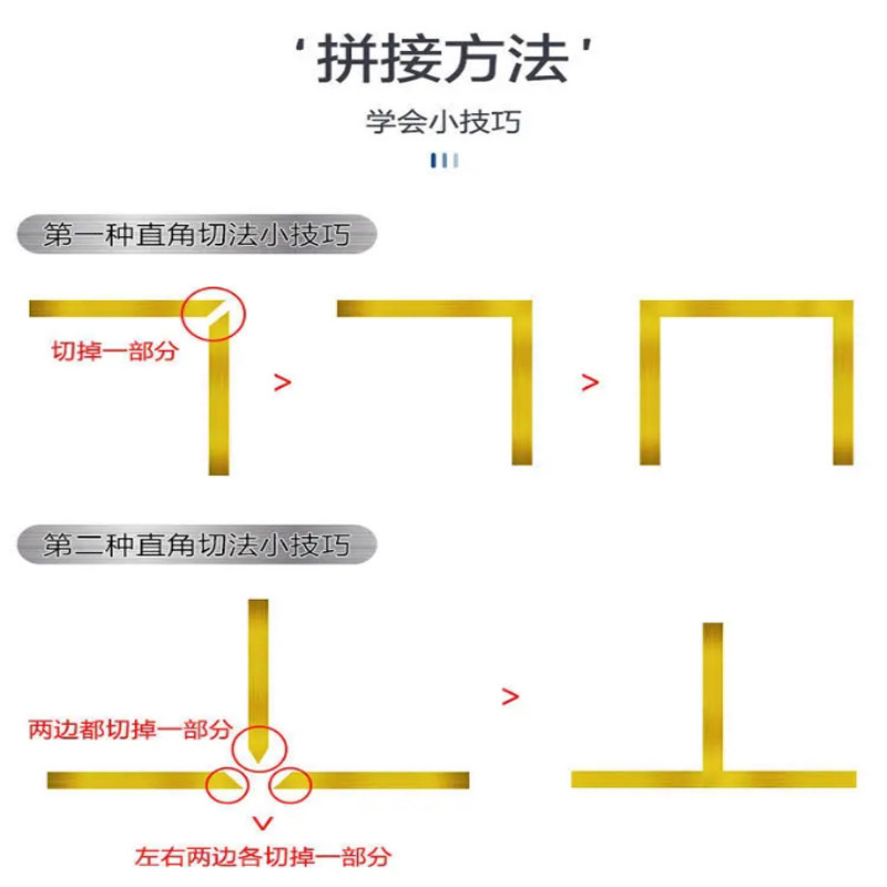 美边线自粘石膏线家用客厅天花板美缝贴