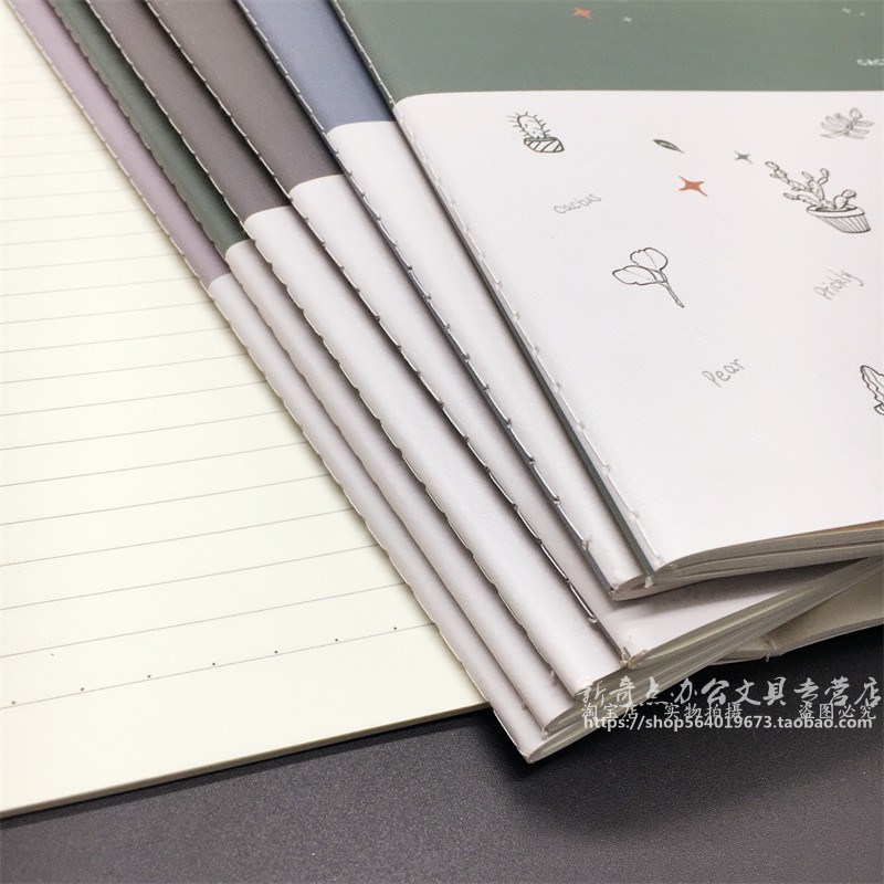 A4学生缝线软抄本课堂作业本记事本日记本笔记本缝线本彩面车线本