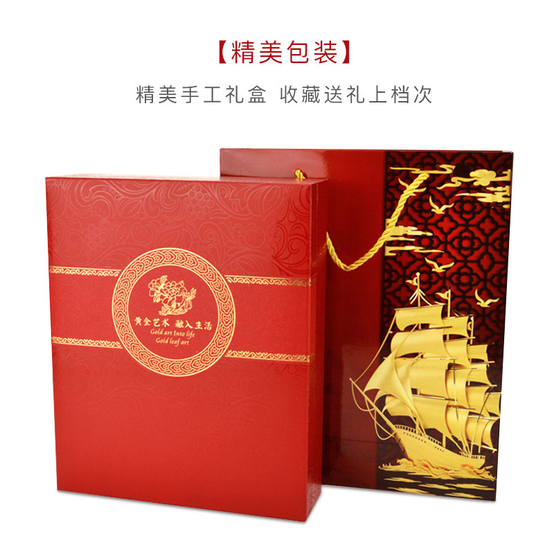 创意家居饰品金箔莲花荷花框画乔迁礼品客厅电视柜酒柜装饰小摆件