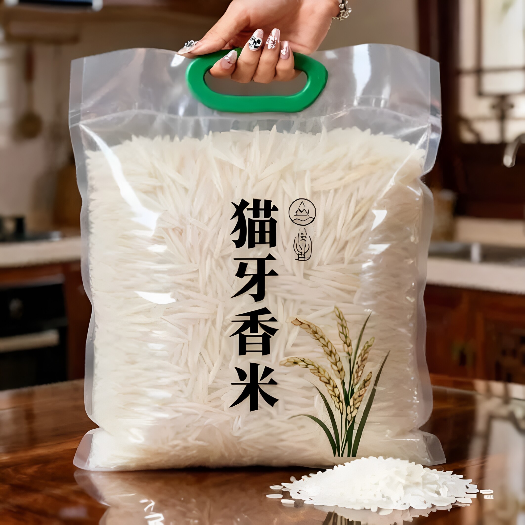 正宗猫牙米长粒香无抛光新米