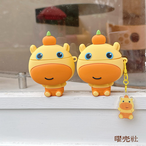 可爱卡通水豚噜噜Airpods耳机套