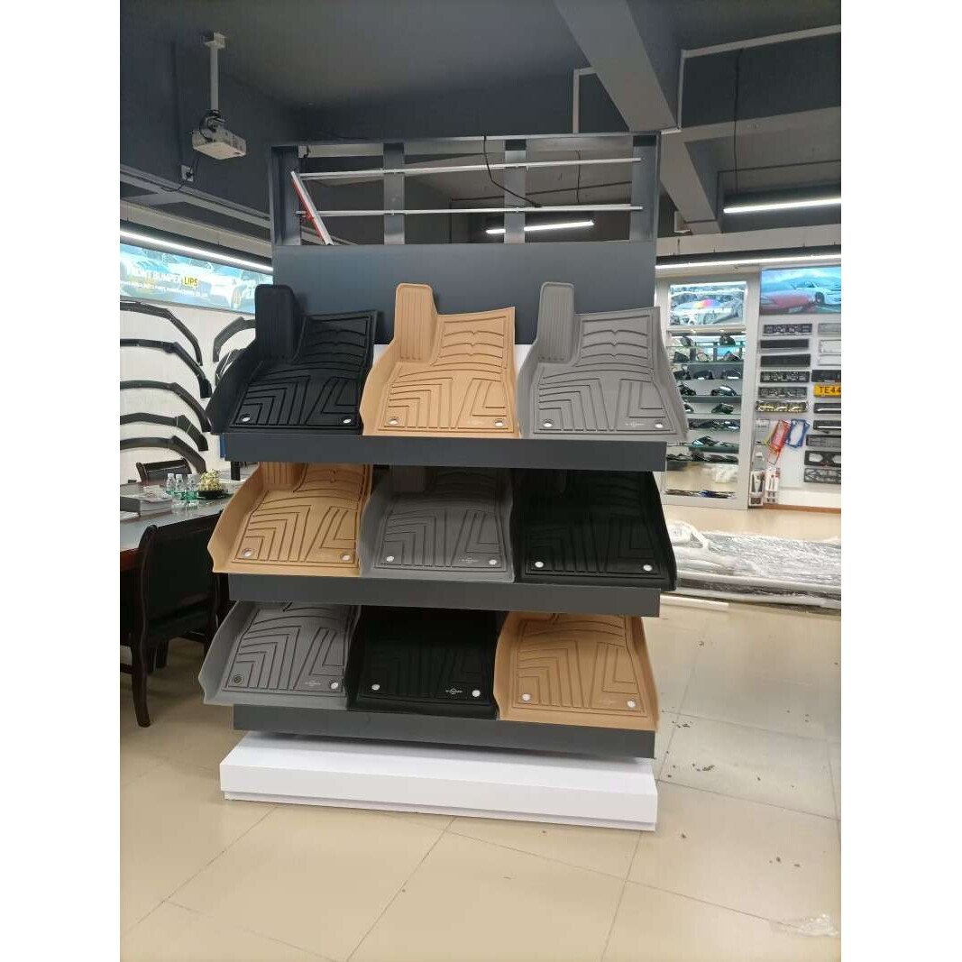 汽车用品展柜 汽车座垫  脚垫展柜 汽车导航展柜 太阳膜展示柜
