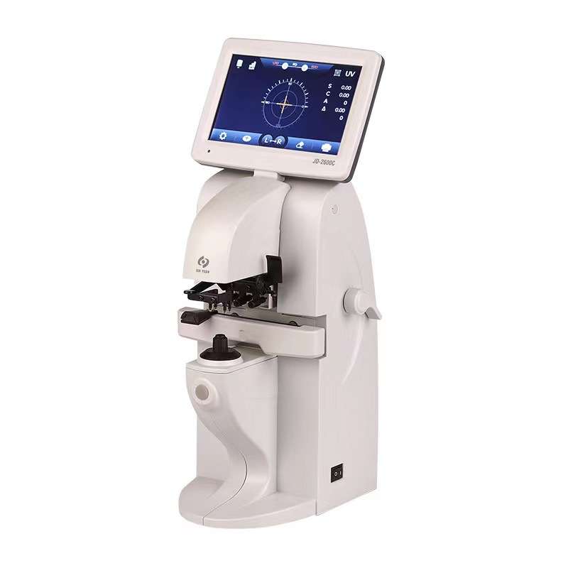 新缘JD-2600C自动查片仪眼镜焦度计棱镜片检测加工打印型一度仪