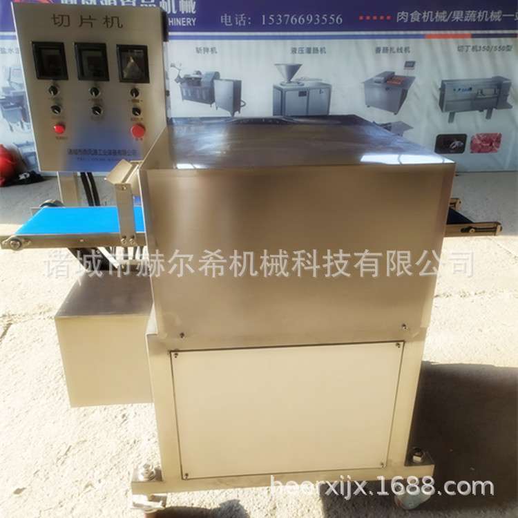 内蒙古牛肉条加工设备 风干鲜牛肉切片切条机 大型肉类切片机