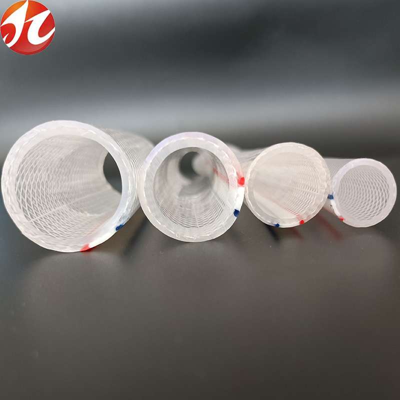 PVC透明加厚夹线夹纱水管纤维软管内径16mm20mm25mm毫米网纹水管