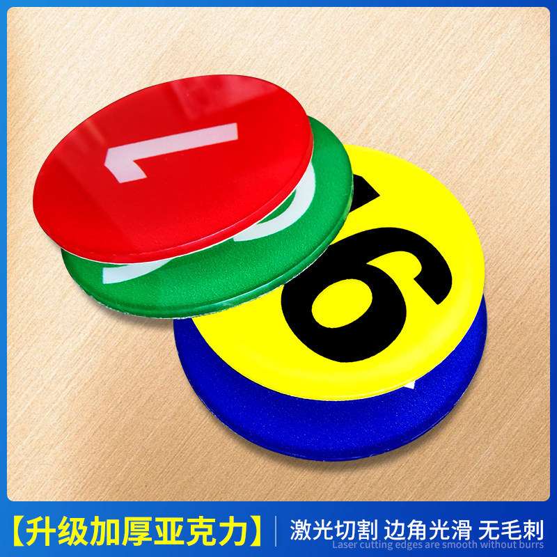 亚克力数字号码牌网吧座位台号牌加厚数字编号牌厂家楼层牌房门酒