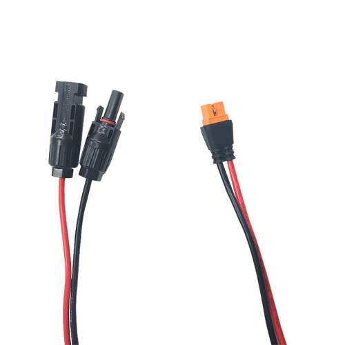 MC4转XT60I（2+1）带信号针 2米1015红黑12AWG线长度可订制接控制