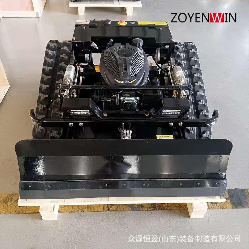 麒麟500型众源履带遥控智能割草机 园林9马力农林果园自走除草机
