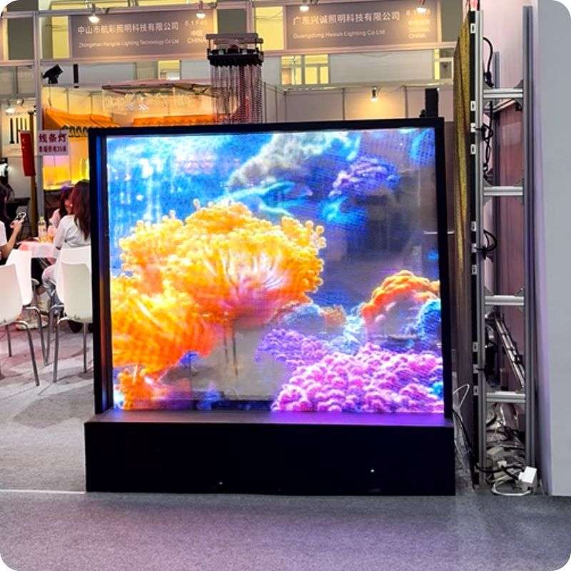 LED晶膜屏SPI 120*24格栅屏贴膜屏珠宝金店玻璃橱窗LED透明晶膜屏
