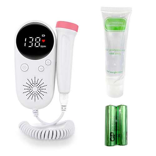 handheld digital baby heart monitor fetal doppler