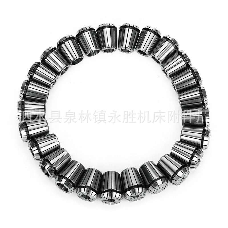 25Pcs ER32公制弹簧夹头弹性筒夹适合数控铣床雕刻机夹头