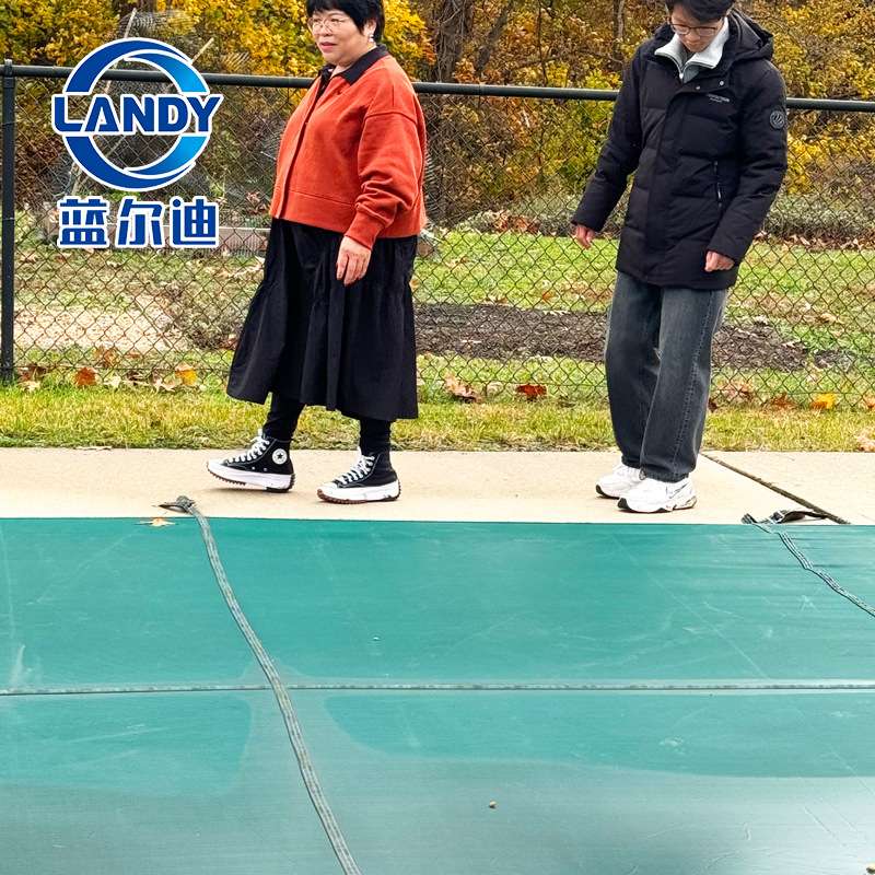 厂家 蓝尔迪泳池盖PP材质 pool cover 泳池保温隔热透水防尘罩