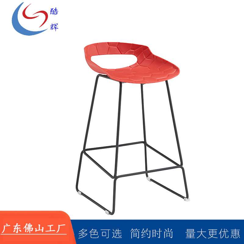 2025新款实木吧台椅现代简约商用高脚椅家具配送安装服带靠背