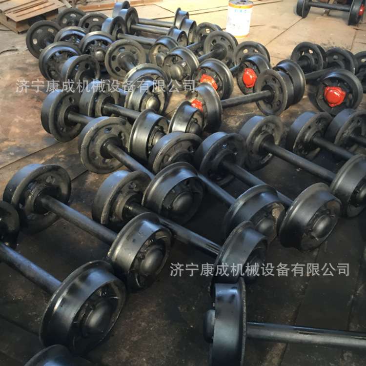 井下用矿车实心轮对矿用平板车矿车轮对窑厂用高温耐磨窑车轮对
