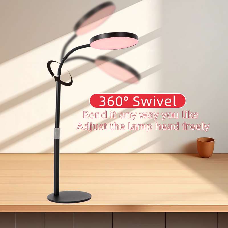 圆形大面板亚马逊热销 24W LED红外理疗灯 烤灯660+850家用理疗灯
