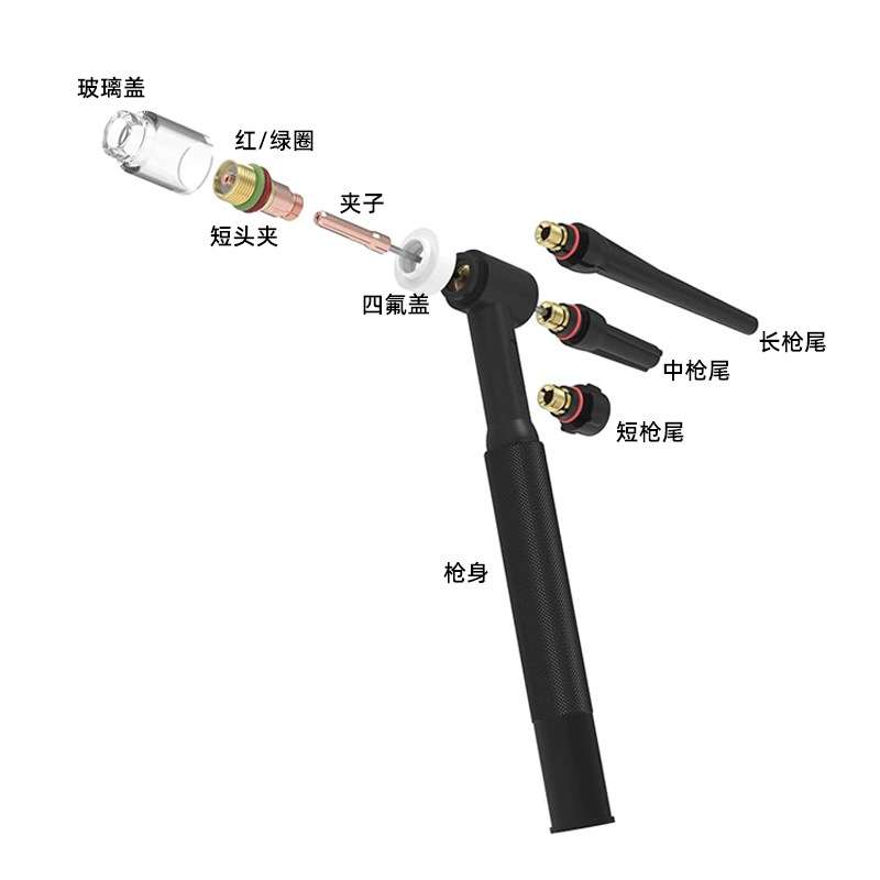 68 件 TIG 焊接手电筒粗犷气镜头派热克 斯玻璃杯套件
