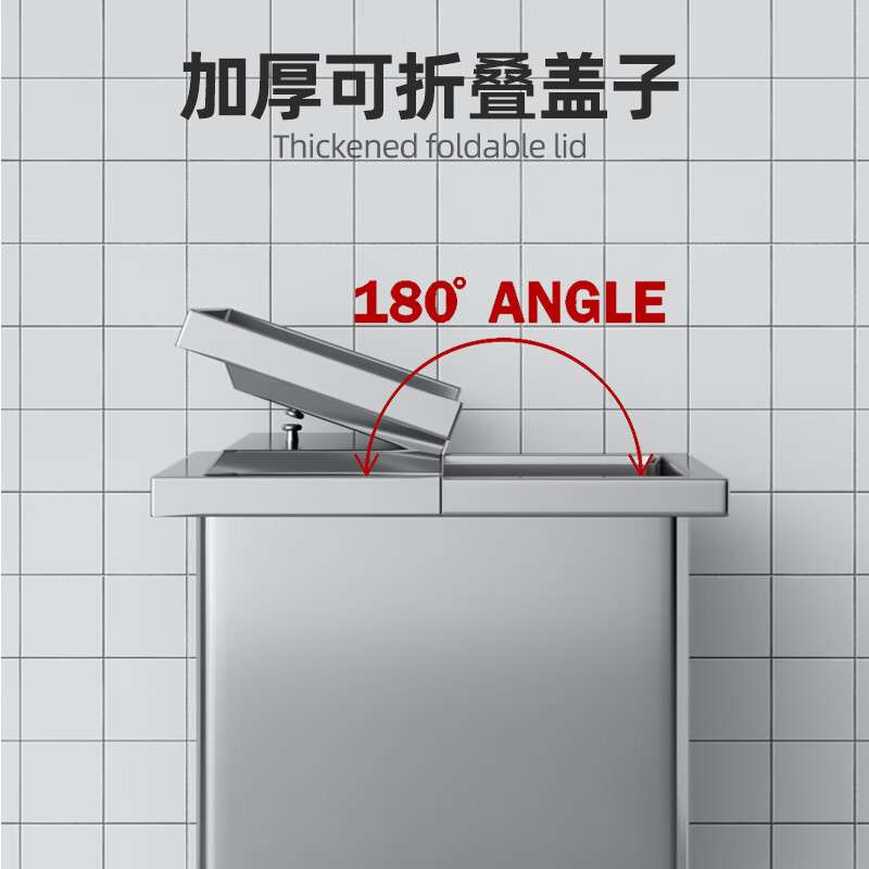 喜莱盛面粉车不锈钢储米箱带轮手推车面粉缸带盖储存推车