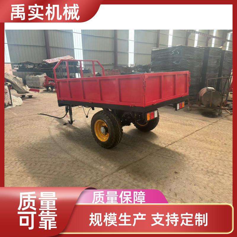 厂家直供农用拖车自卸拖车 后翻拖斗车带驱动农用挂车可ding制