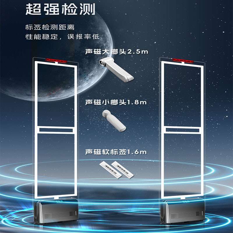 厂家直销服装商场防盗感应门亚克力材质声磁防盗报警器超市防盗门