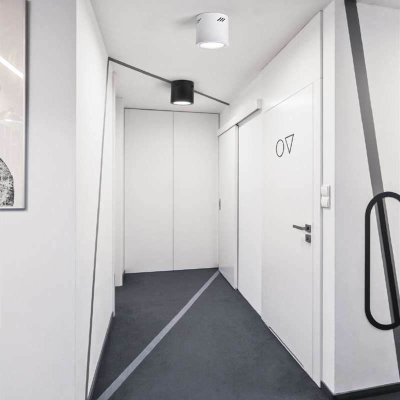 led明装筒灯吸顶式免开孔天花灯7w12w18w24w客厅店铺商用吊线散光